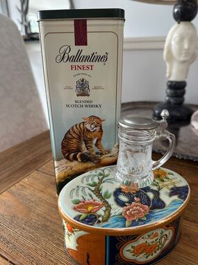 Ballantines Whiskey Tin
